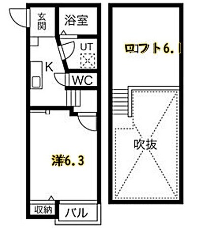 Creo中村公園伍番館の物件間取画像